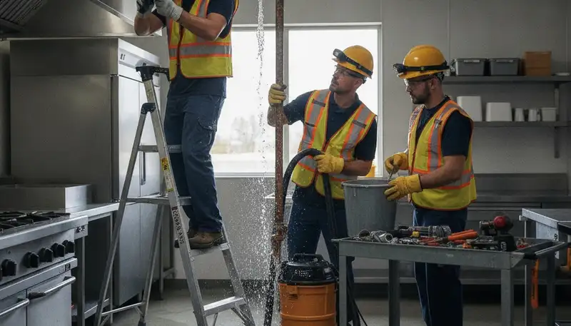Emergency plumber repairing leak in Chattanooga, TN home