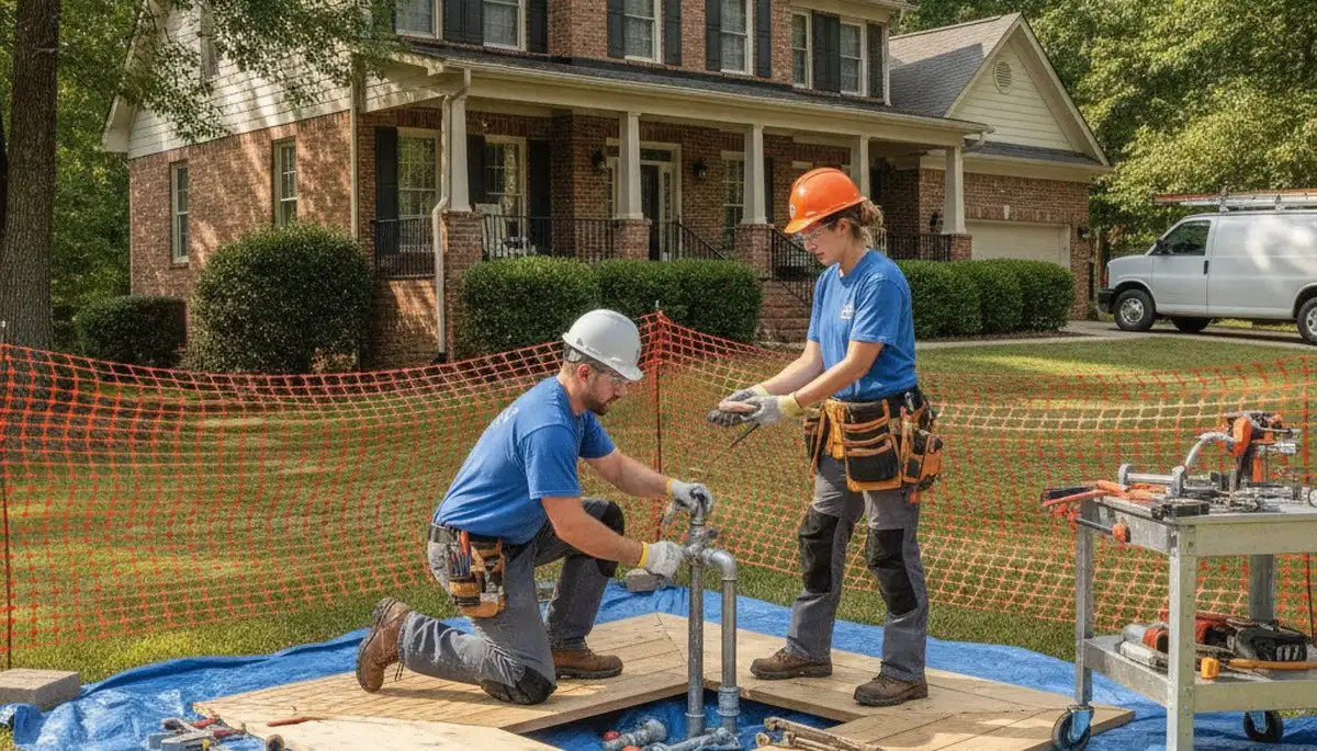 Plumbing repair technician serving Chattanooga, TN for residential leak and pipe repair services