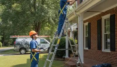Plumber repairing a leak in Chattanooga, TN for emergency plumbing service