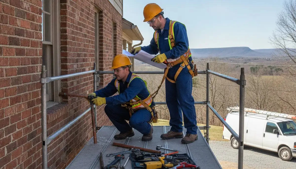 Plumbing repair service van in Chattanooga, TN for emergency pipe and leak repairs