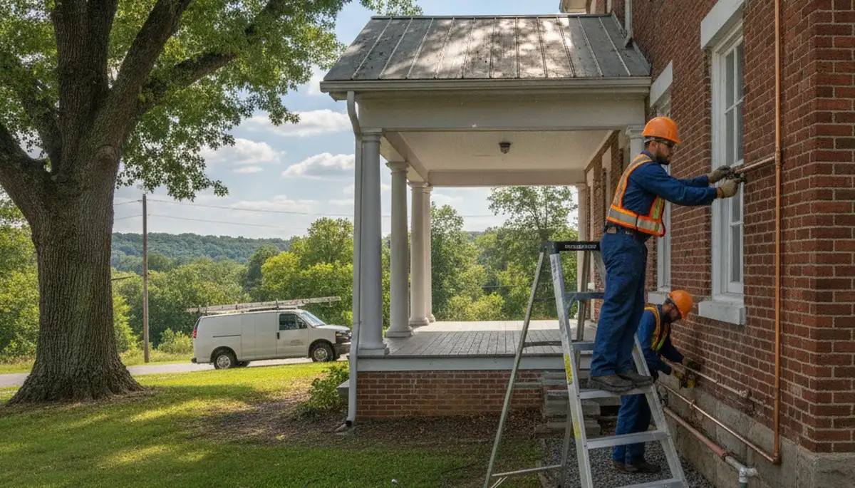 Plumber repairing a pipe in Chattanooga, TN for fast plumbing repair service