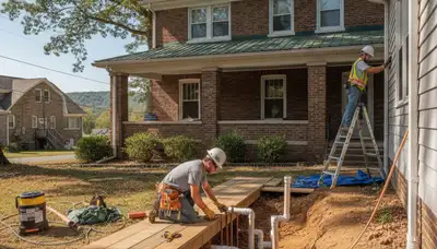 Plumber repairing a pipe in Chattanooga, TN for emergency plumbing service