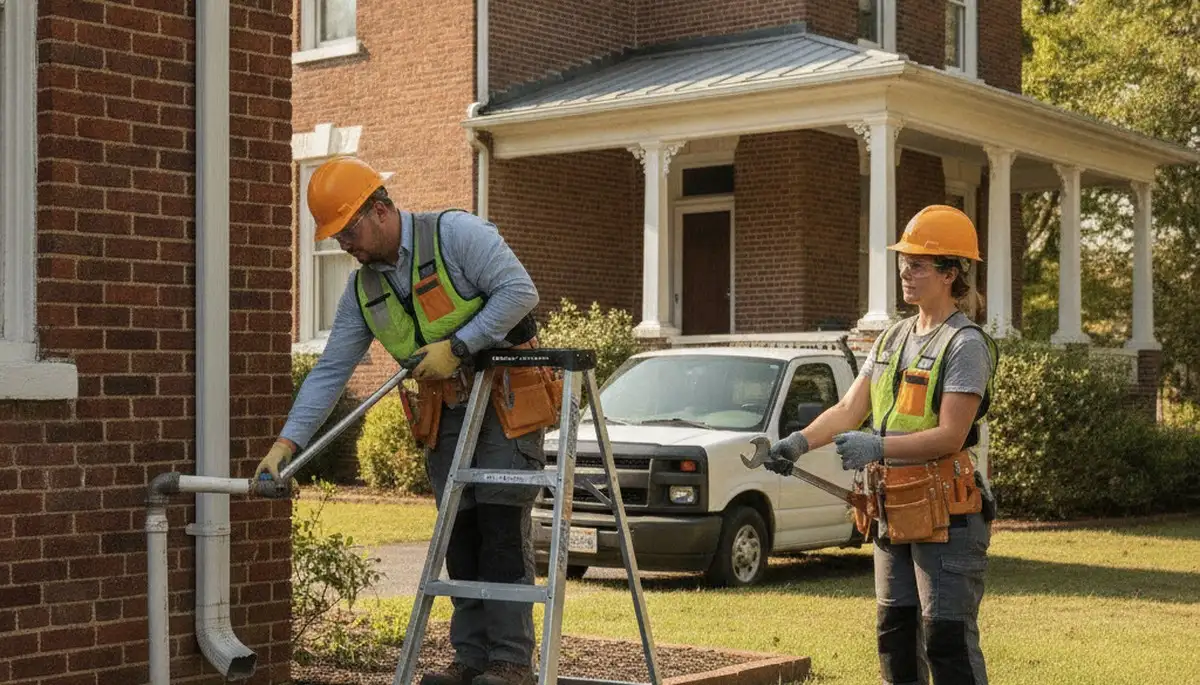 Professional plumber repairing a pipe in Chattanooga, TN for a plumbing repair service