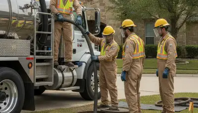 Chattanooga, TN septic pumping service truck for home plumbing repair by On Call Plumbers