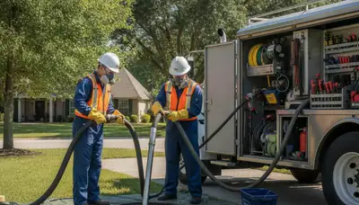 Septic tank cleaning service in Chattanooga, TN for residential plumbing repair
