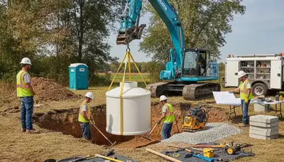 Septic tank installation for Chattanooga, TN homes by On Call Plumbers