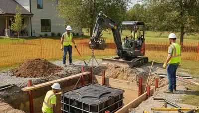 Septic tank installation for Chattanooga, TN homes by On Call Plumbers