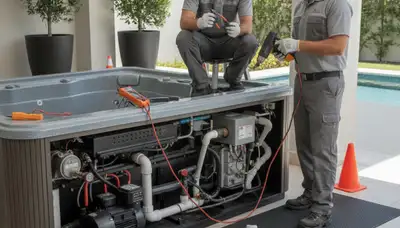 Spa repair service van in Chattanooga, TN for On Call Plumbers