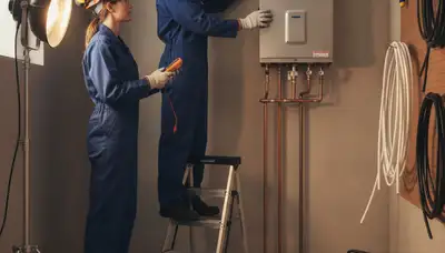 Tankless water heater installation in Chattanooga, TN by On Call Plumbers
