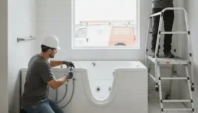 Walk-in tub installation by Chattanooga, TN plumbers for safe, accessible home bathing