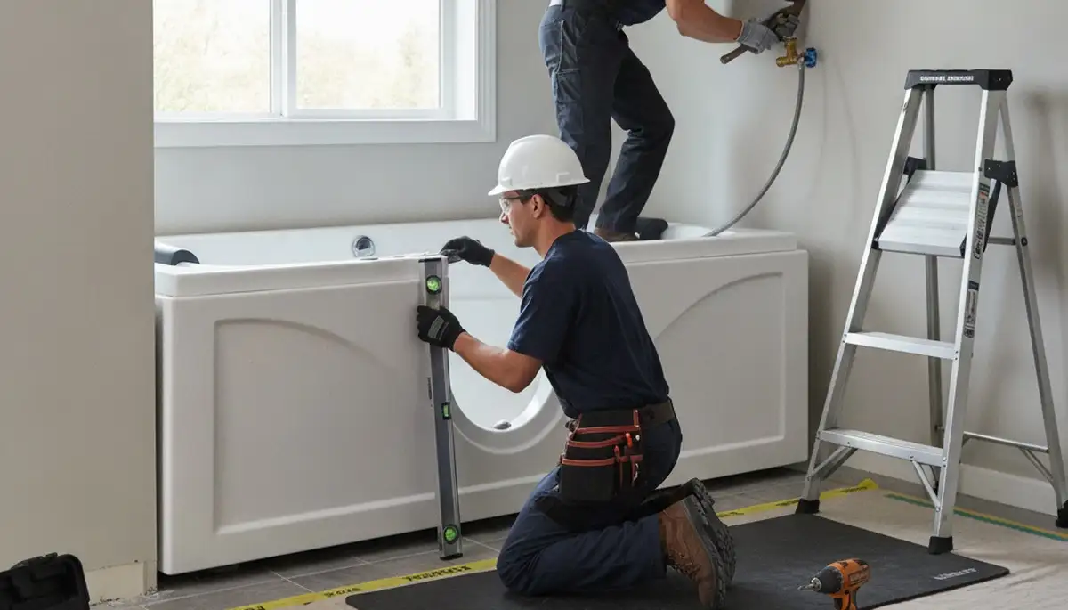 Walk-in tub installation by Chattanooga, TN plumbers for safe, accessible home bathing